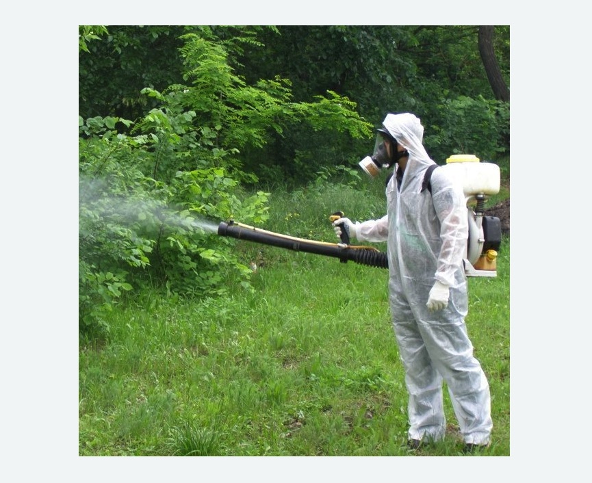 обработка территории от клещей в Хатуни