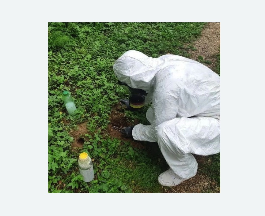 уничтожение кротов на участке в Хатуни